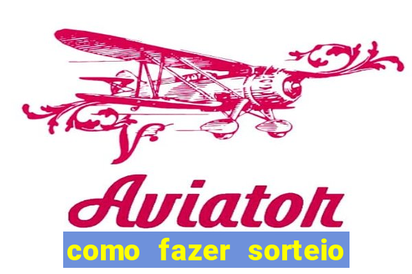 como fazer sorteio de cores online